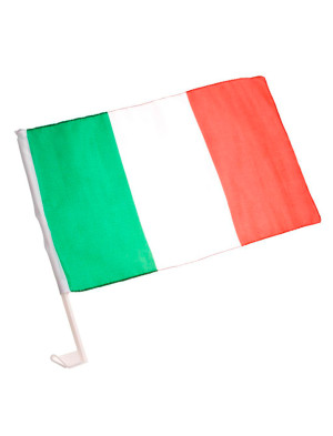 Autoflagge Italien 45x30cm | Partydeko für Karneval, Halloween & mehr | Deiters