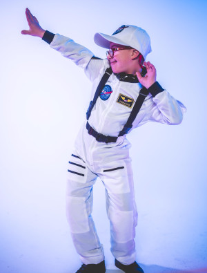 Overall Astronaut Kinder weiß 98