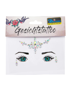 Gesichtsstrasssteine Tränen silber