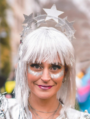 Haarreif mit Sternen Damen silber