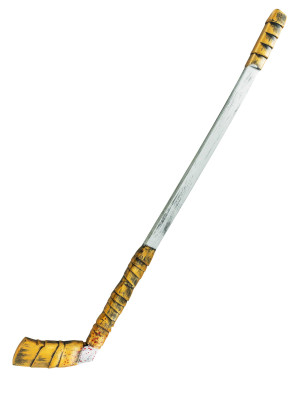 Hockeyschläger blutig 96cm gold/silber