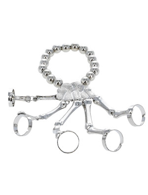 Handschmuck Skelett silber