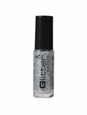 Nagellack Glitzer 5ml silber