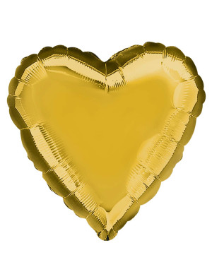 Folienballon Herz 43cm S gold