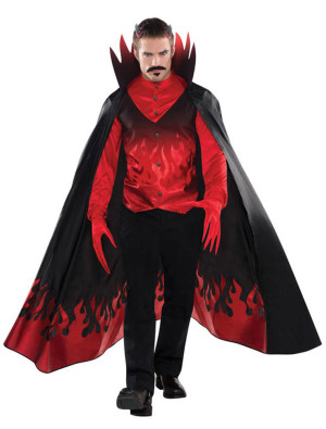 Teufel Kostüm für Herren | Teufel 3-tlg. Rot | Halloween Kostüm | Deiters