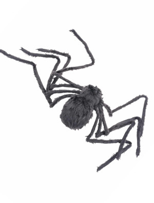 Spinne mit leuchtenden Augen schwarz | Partydeko für Karneval, Halloween & mehr | Deiters