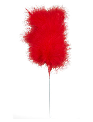 Marabufeder 25cm rot