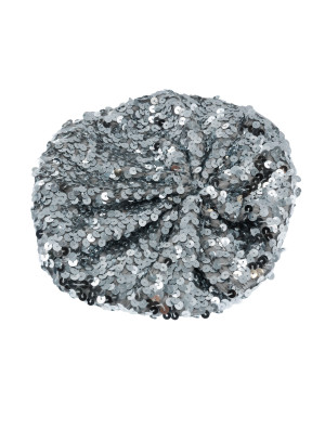 Barett Pailletten silber one size