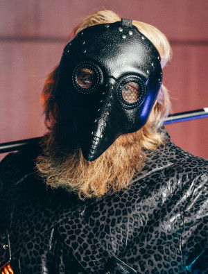 Maske Pest Arzt schwarz