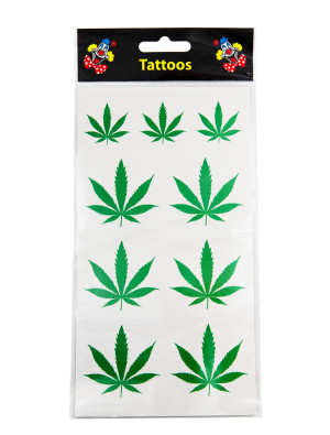 Tattoo Cannabis grün