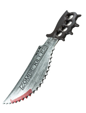 Handsäge Zombie Killer mit Schlagring 52cm schwarz/silber