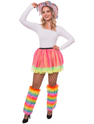 Tüllrock Damen bunt one size