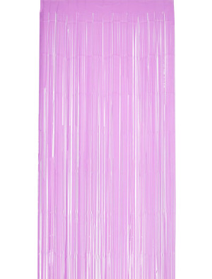Lamettavorhang matt 0,91 m x 2,44 m rosa | Partydeko für Karneval, Halloween & mehr | Deiters