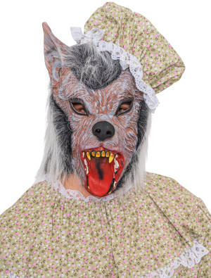 Latexmaske Werwolf grau