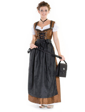 Dirndl Kira, Damen, Braun | Trachtenmode für Oktoberfest | Deiters
