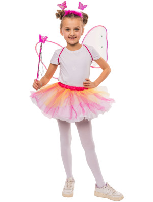 Schmetterling Set bunt 4-tlg. für Mädchen in mehrfarbig | Karneval | Tierkostüme | Deiters