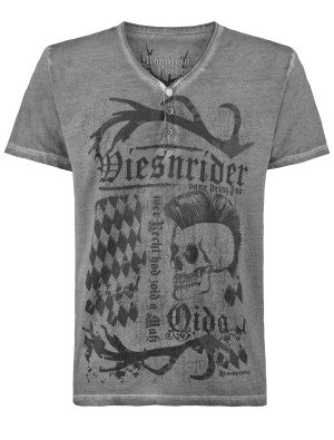 Trachten-Shirt Dusty, Herren, Grau | Trachtenmode für Oktoberfest | Deiters