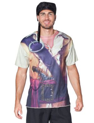 T-Shirt Pirat in bunt für Herren | Kostüm für Halloween & Karneval | Deiters