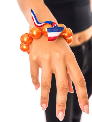 Armband Perlen orange