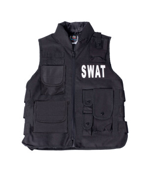 Weste SWAT Damen in schwarz für Damen | Kostüm für Halloween & Karneval | Deiters