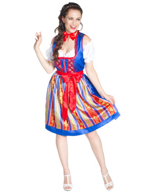 Dirndl Lola, Damen, Blau | Trachtenmode für Oktoberfest | Deiters