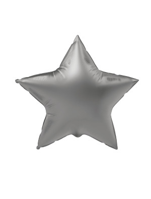 Folienballon Stern S matt silber