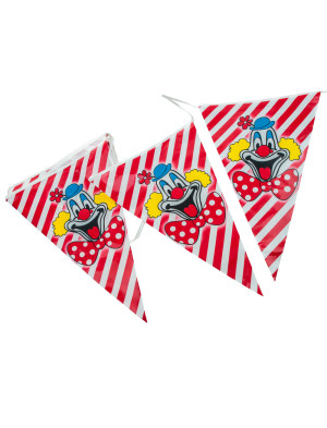 Wimpelkette Deiters-Clown 10m | Partydeko für Karneval, Halloween & mehr | Deiters