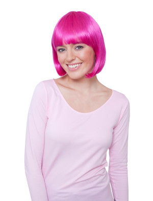 Perücke Pagenkopf fuchsia one size
