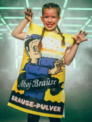 Kostüm Ahoj-Brause Halloween Kinder gelb one size