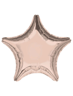 Folienballon Stern 48cm L rosegold