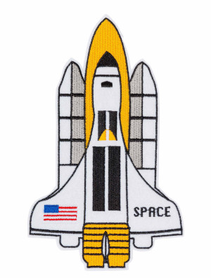 Bügelpatch Rakete 17cm