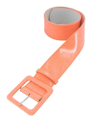 Gürtel Glitzer pastell orange