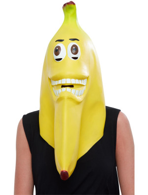 Latexmaske Banane gelb