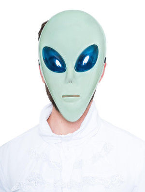 Maske Außerirdischer grün