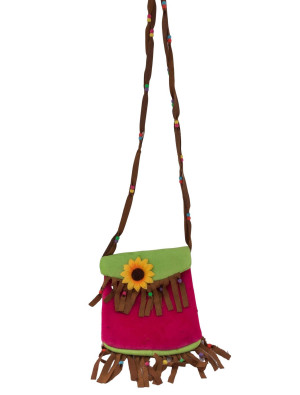 Tasche Hippie mit Fransen bunt