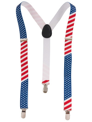 Hosenträger USA rot/weiß/blau