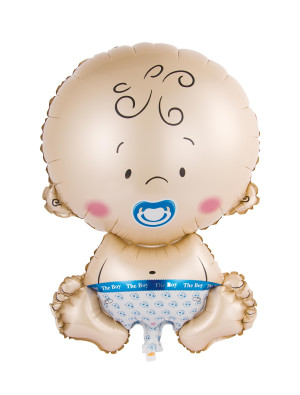 Folienballon Baby Junge S
