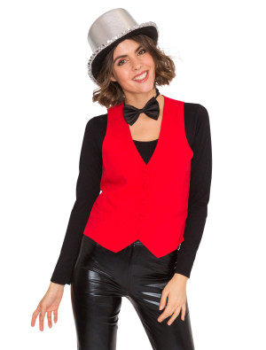 Weste Damen rot 2XL