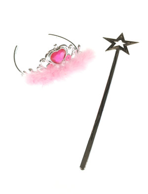 Prinzessinnen Set pink 2-tlg.