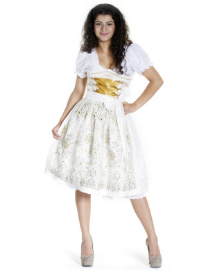 Dirndl Selina 44, Damen, Weiß | Trachtenmode für Oktoberfest | Deiters