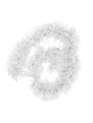 Federboa de luxe 115g 180cm weiß | Kostümzubehör & Accessoires für Karneval & Halloween | Deiters