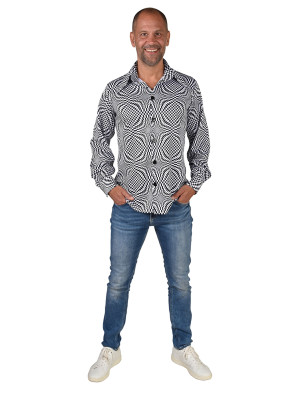 Hemd Hypnotic kariert Herren schwarz/weiß S/M