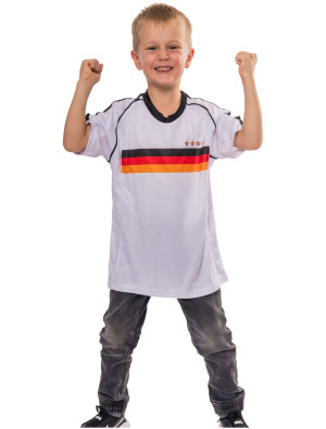 T-Shirt Deutschland Trikot in weiß für Mädchen | Kostüm für Halloween & Karneval | Deiters
