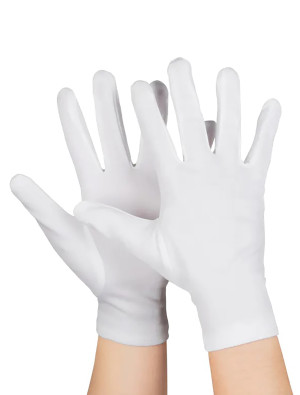 Handschuhe klassisch weiß one size
