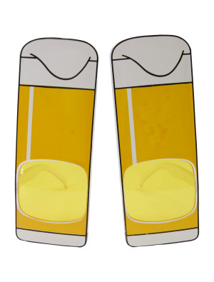 Brille Kölschgläser gelb