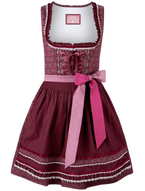 Dirndl Kim, Damen, Bordeaux | Trachtenmode für Oktoberfest | Deiters