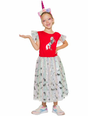 Kleid Einhorn für Mädchen in bunt | Karneval | Tierkostüme | Deiters
