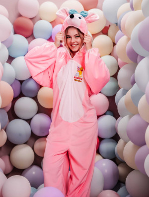 Overall HARIBO Süße Mäuse für Herren in rosa | Karneval | Tierkostüme | Deiters