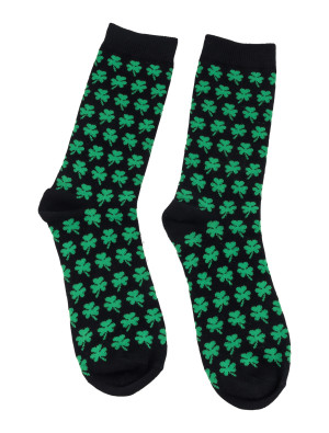 Socken Kleeblatt schwarz/grün one size