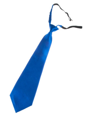 Krawatte Satin blau